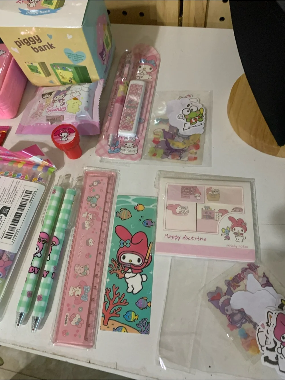 #80 Sanrio My Melody Pink Kids Accessory & Stationery Bundle